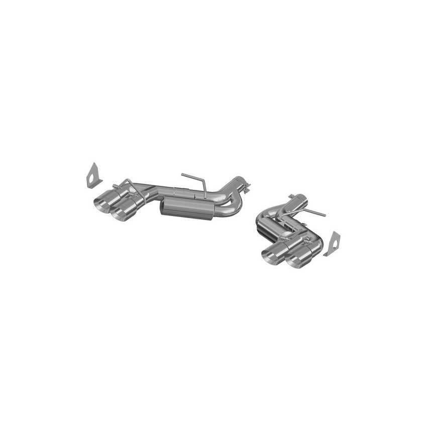MBRP Exhaust S7036AL 3in. Axle-Back; Dual Rear Exit; Quad Tip; AL