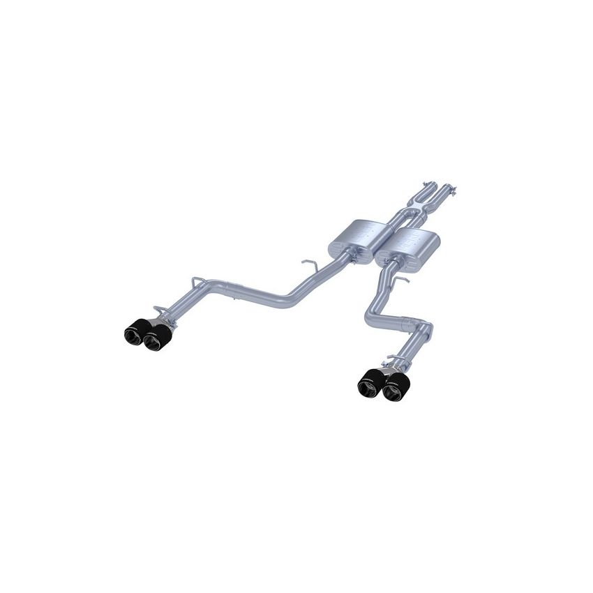 MBRP Exhaust S71113CF 2.5in. Cat-Back; Dual Rear Exit; T304; CF Tips