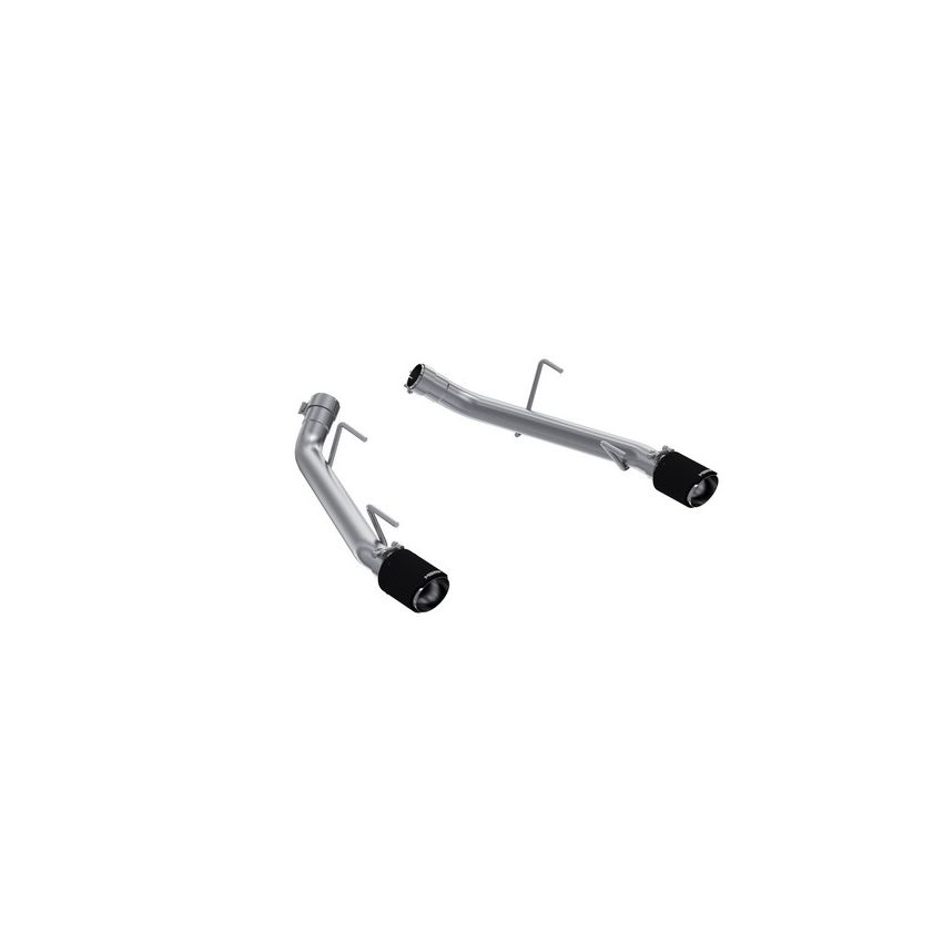MBRP Exhaust S72023CF 2.5in. Axle-Back; Dual Split Rear Exit; T304; CF