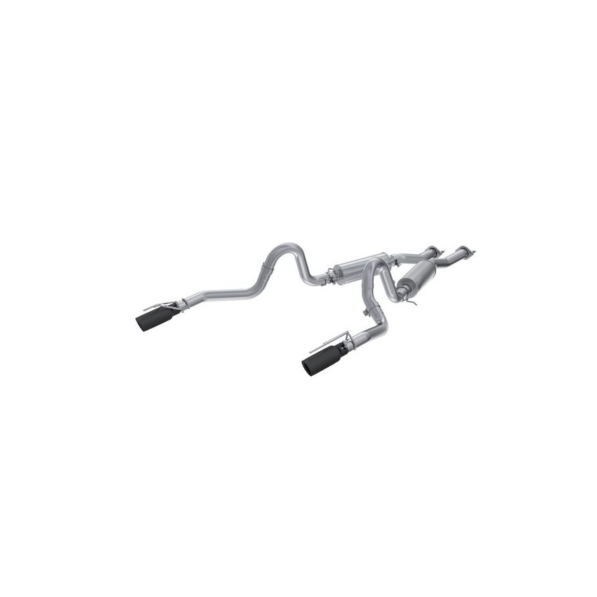 MBRP Exhaust S7221ALBT 2.5in. Cat-Back; Dual Rear Exit; AL; BLK Tips