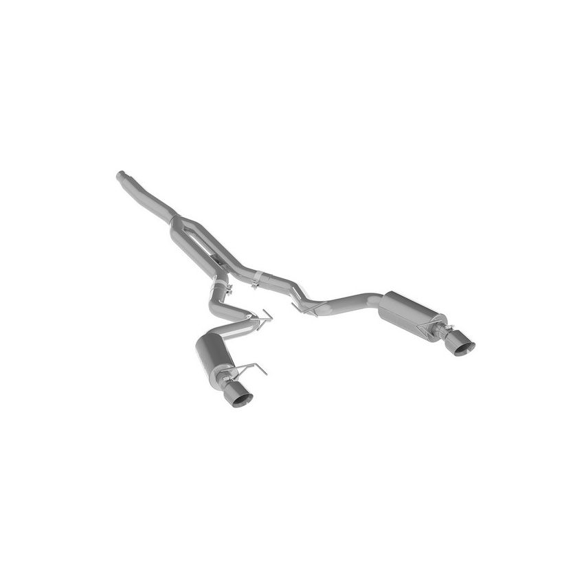 MBRP Exhaust S7274AL 3in. Cat-Back; Dual Split Rear Exit; Street Version; AL