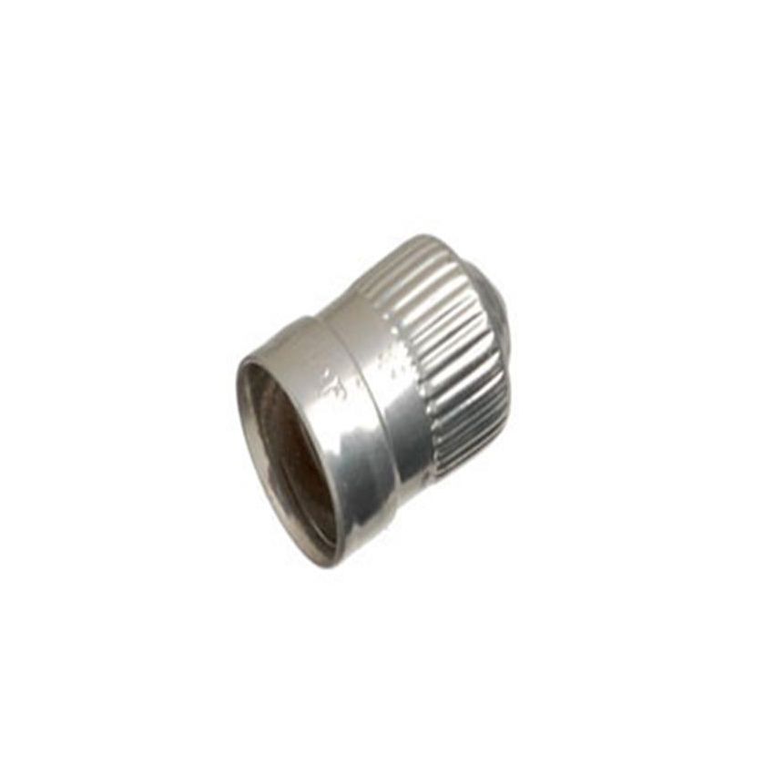 SCHRADER VALVES 20495 Silver Metal Sealing Valve Cap - 100 Pk