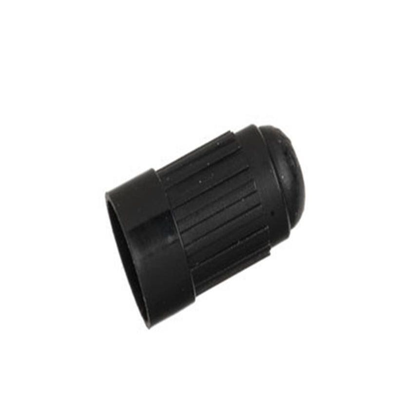 SCHRADER VALVES 20595 Long Black Plastic Sealing Valve Cap - 100 Pk