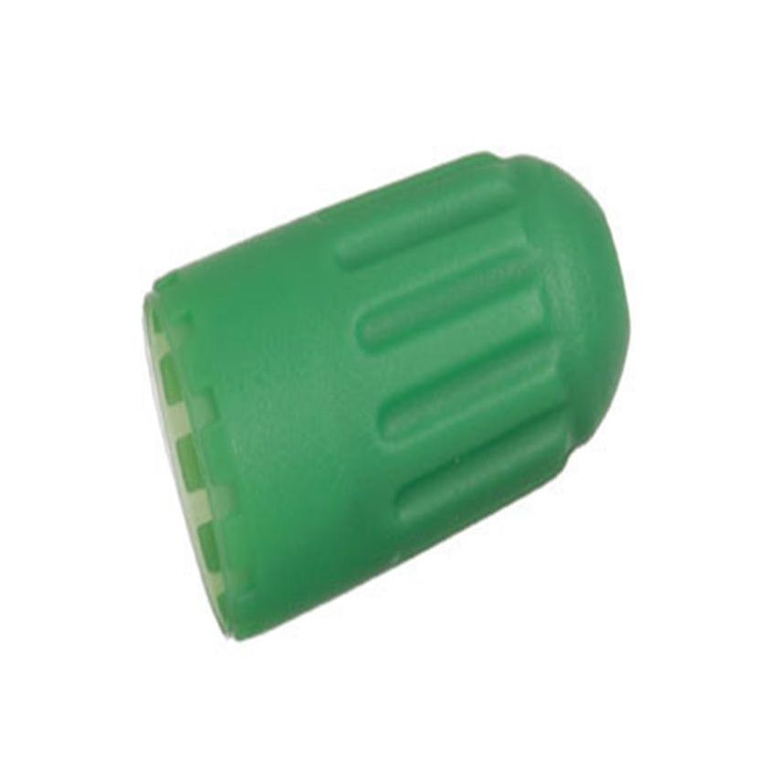 SCHRADER VALVES 20695 Long Green Plastic Sealing Valve Cap - 100 Pk