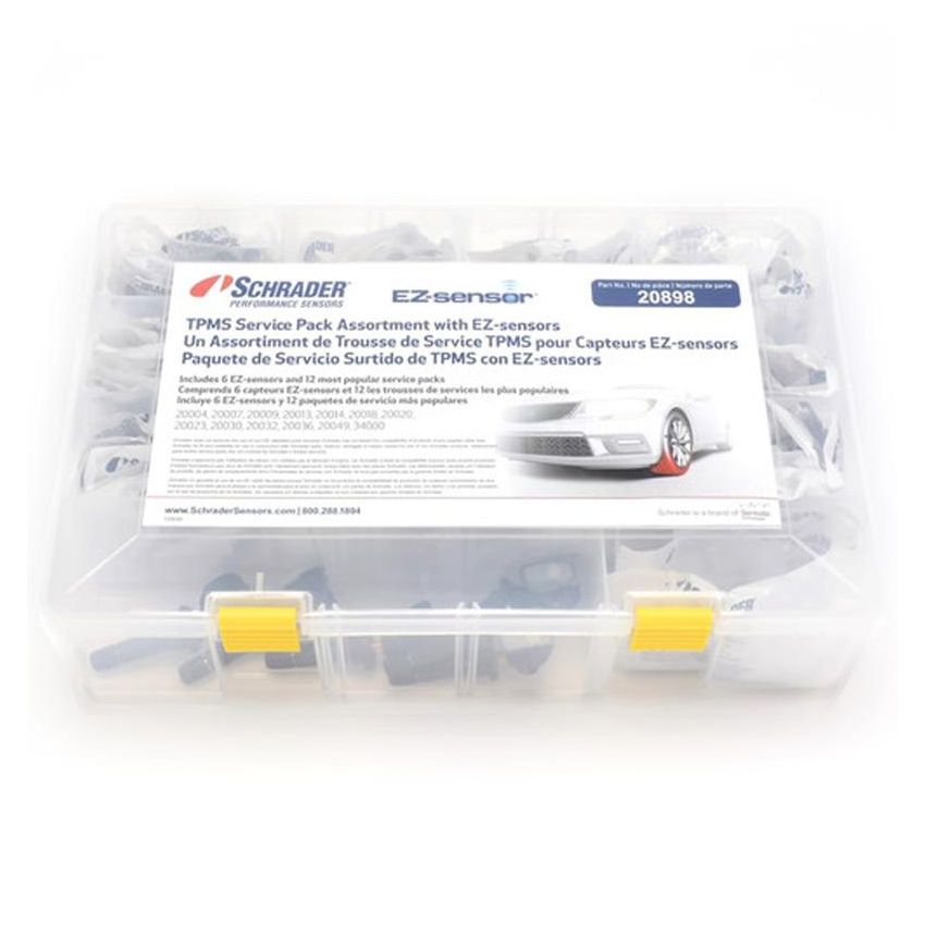 SCHRADER VALVES 20898 TPMS Service Pack - Clamp-In