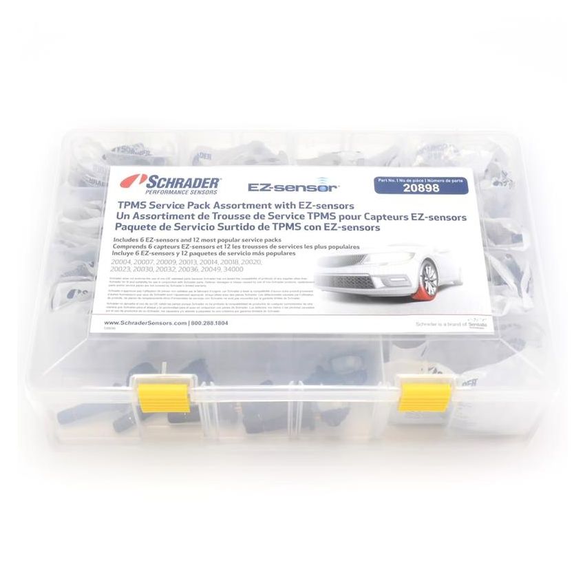 SCHRADER VALVES 20898 TPMS Service Pack - Clamp-In