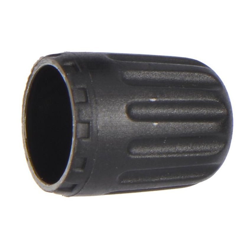 SCHRADER VALVES 21085 Black Plastic Sealing Valve Cap (Faraday) - 100 Pk