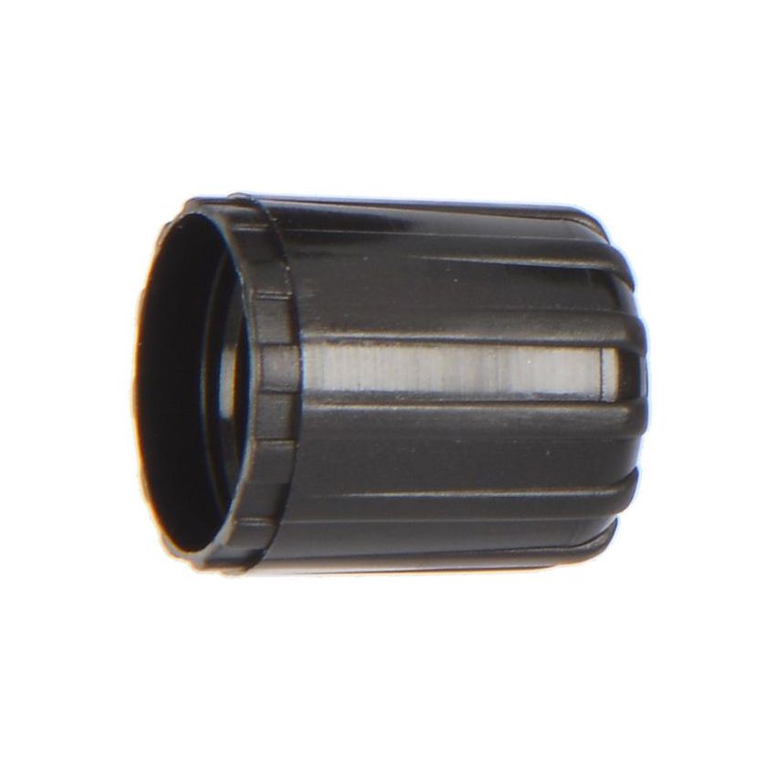 SCHRADER VALVES 21095 Short Black Plastic Sealing Valve Cap - 100 Pk