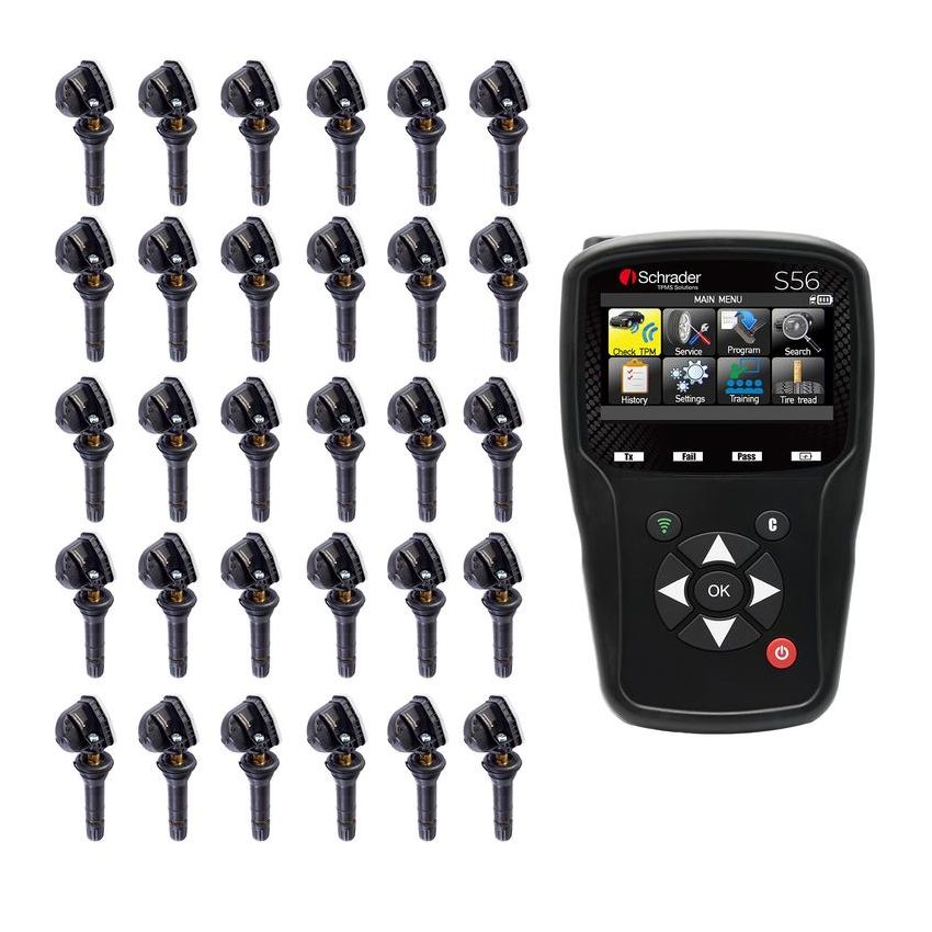 SCHRADER VALVES 21260 S56 TPMS Programming & Scan Tool with 30 Schrader EZ-sensors