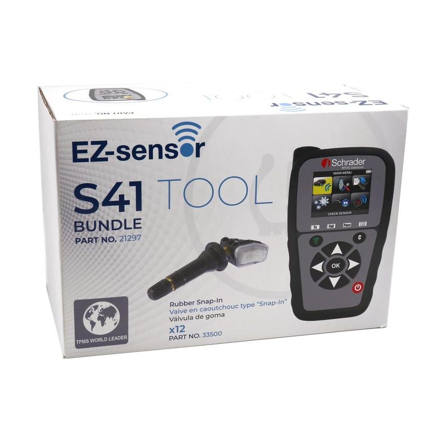 SCHRADER VALVES 21297 S41 TPMS Programming & Scan Tool with 12 Schrader Ez-Sensors