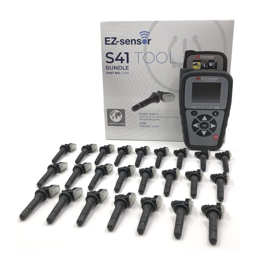 SCHRADER VALVES 21298 S41 TPMS Programming & Scan Tool with 24 Schrader EZ-Sensors