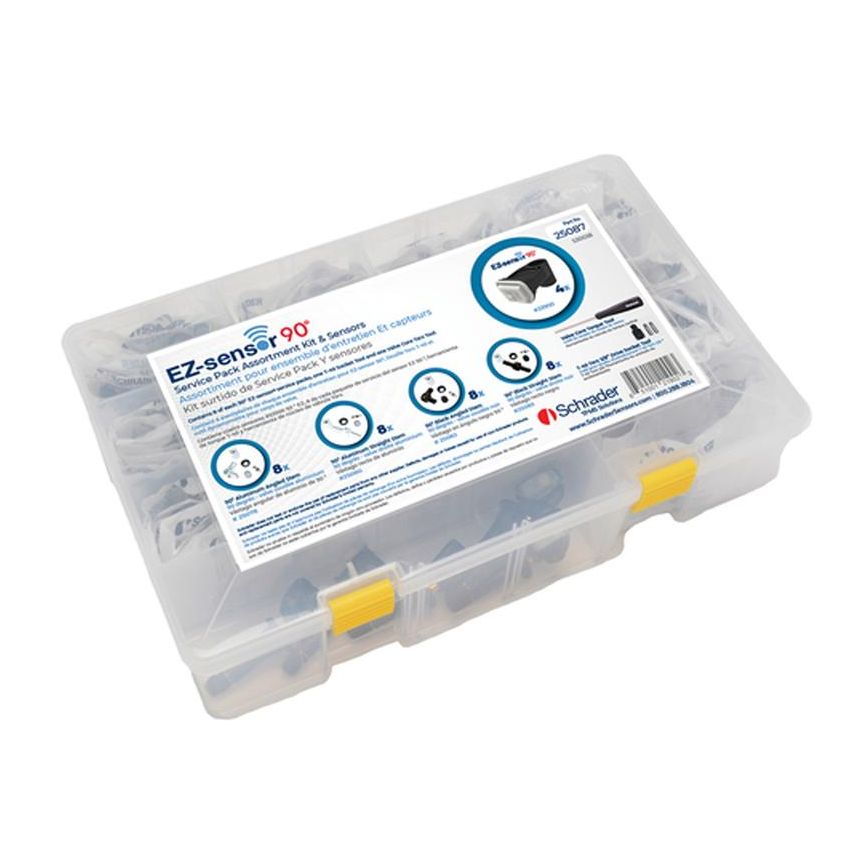 SCHRADER VALVES 25087 90 Degree EZ-sensor Service Pk Assortment with 90 Degree EZ-sensors