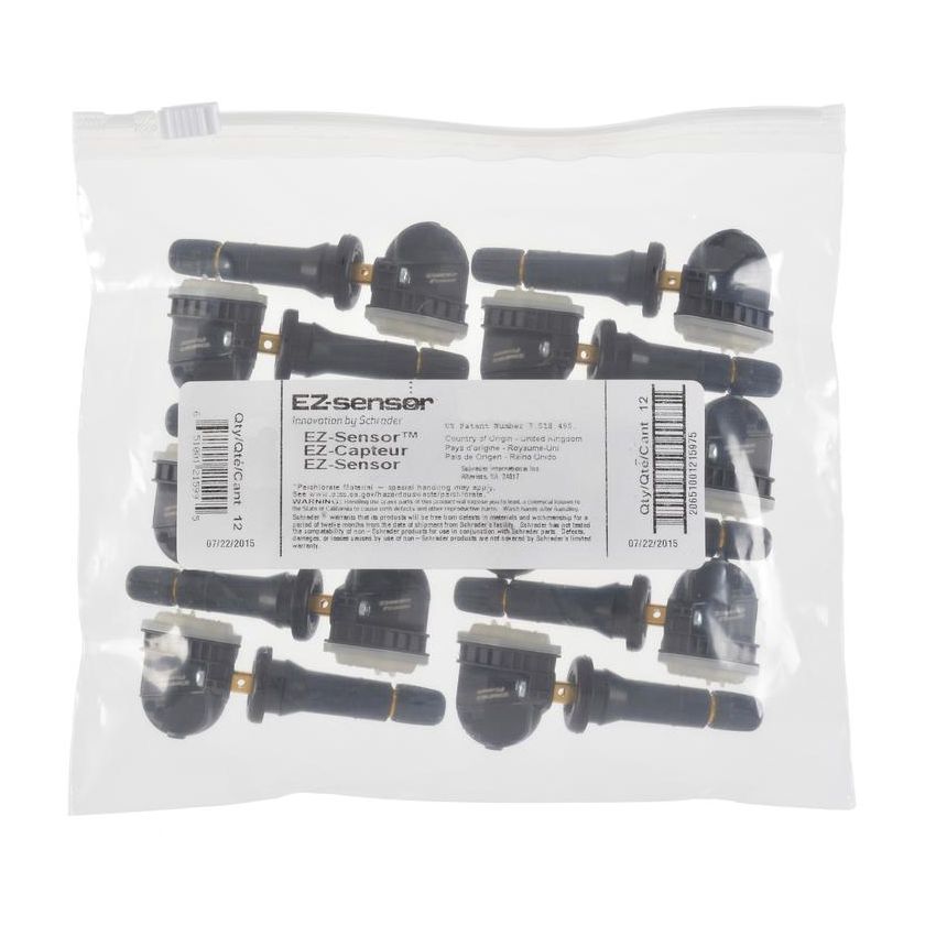 SCHRADER VALVES 33500B Programmable EZ-sensor - Snap-In - 12 Pk