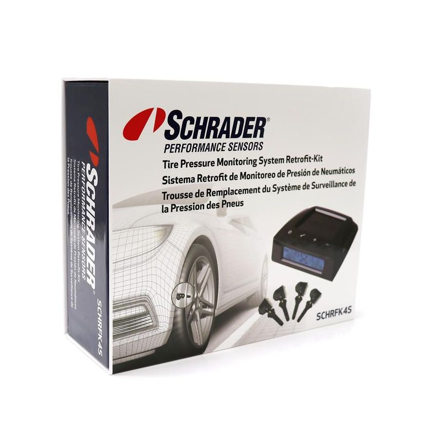 SCHRADER VALVES SCHRFK4S Schrader TPMS Retrofit Kit for Passenger Cars and Light Truck