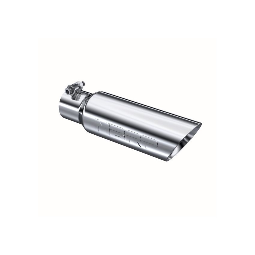 MBRP Exhaust T5106 Tip; 3in. O.D. Dual Wall Angled 2in. inlet 12in. length; T304.
