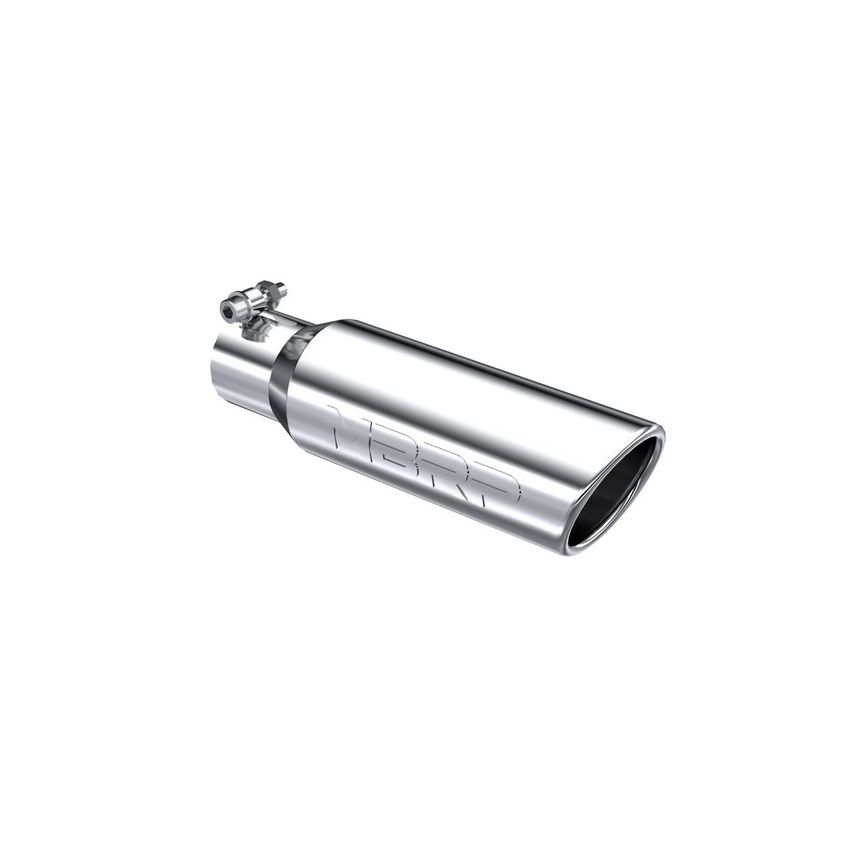 MBRP Exhaust T5113 Tip; 3in. O.D. Angled Rolled End 2in. inlet 10in. length; T304.