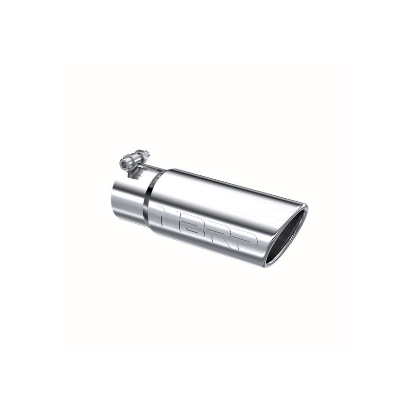 MBRP Exhaust T5115 Tip; 3in. O.D. Angled Rolled End 3in. inlet 10in. length; T304.