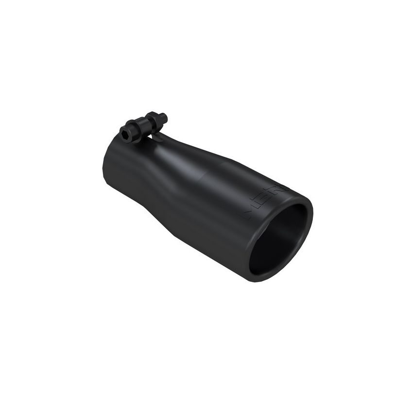 MBRP Exhaust T5116BLK Tip; 3 in. O.D. Oval 2in. inlet 7 1/16in. length; BLK.