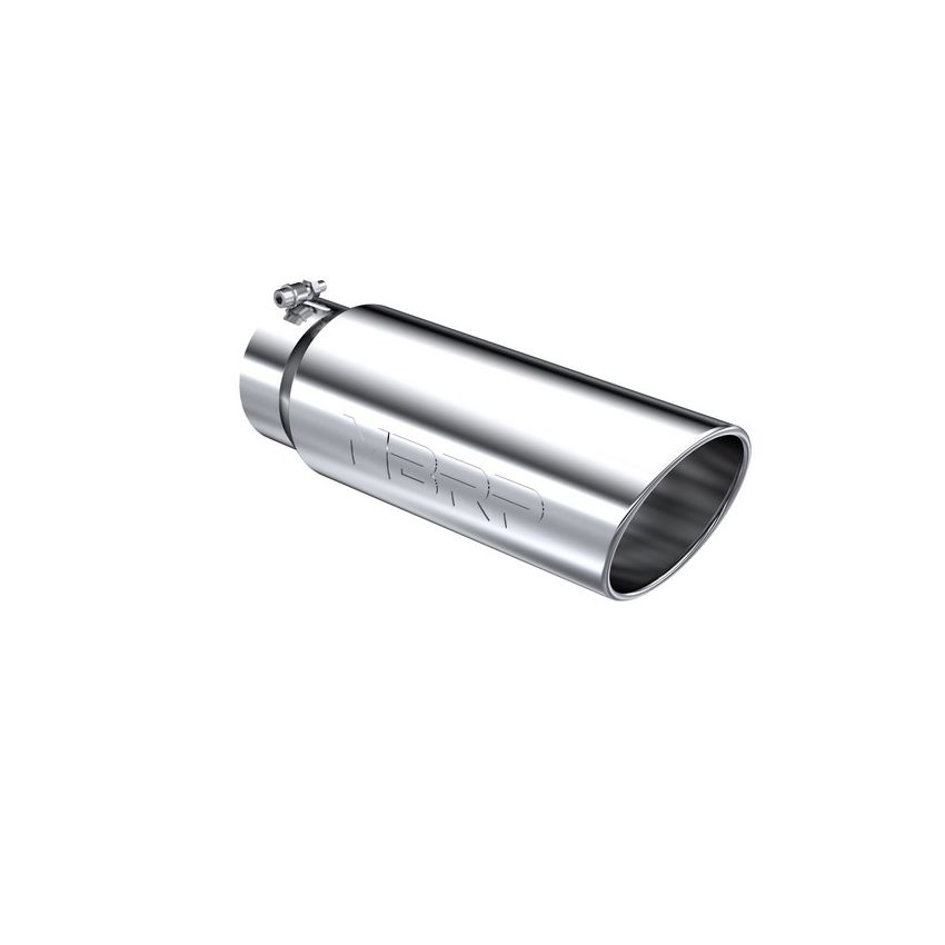 MBRP Exhaust T5125 Tip; 6in. O.D.; Angled Rolled End; 5in. inlet 18in. in length.