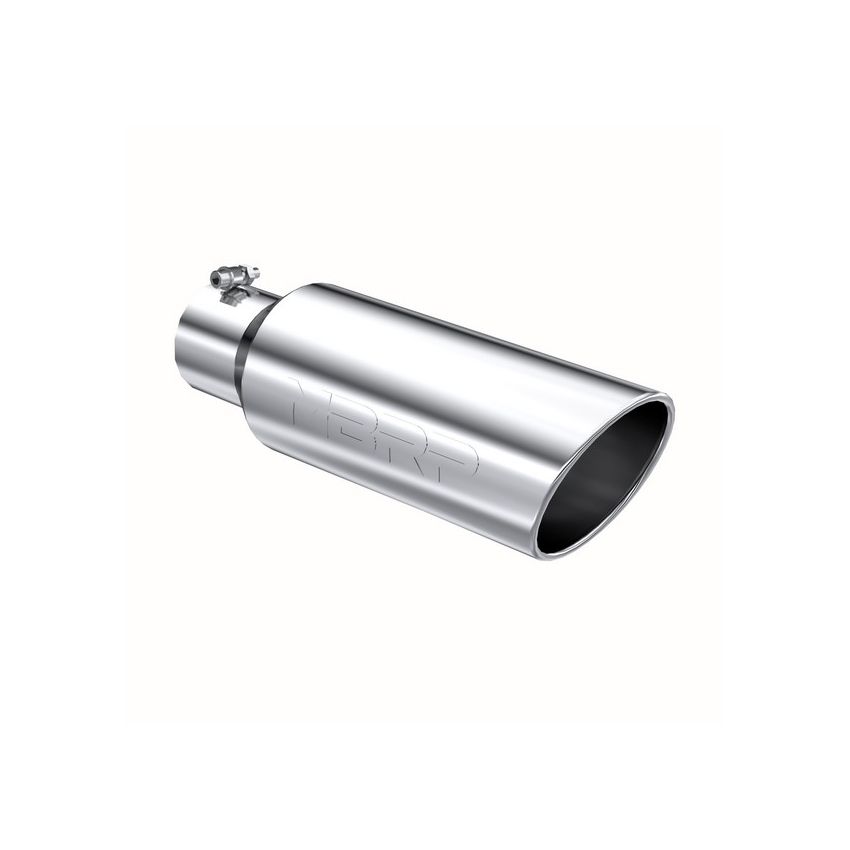 MBRP Exhaust T5130 Tip; 6in. O.D.; Rolled end; 4in. inlet 18in. in length; T304.