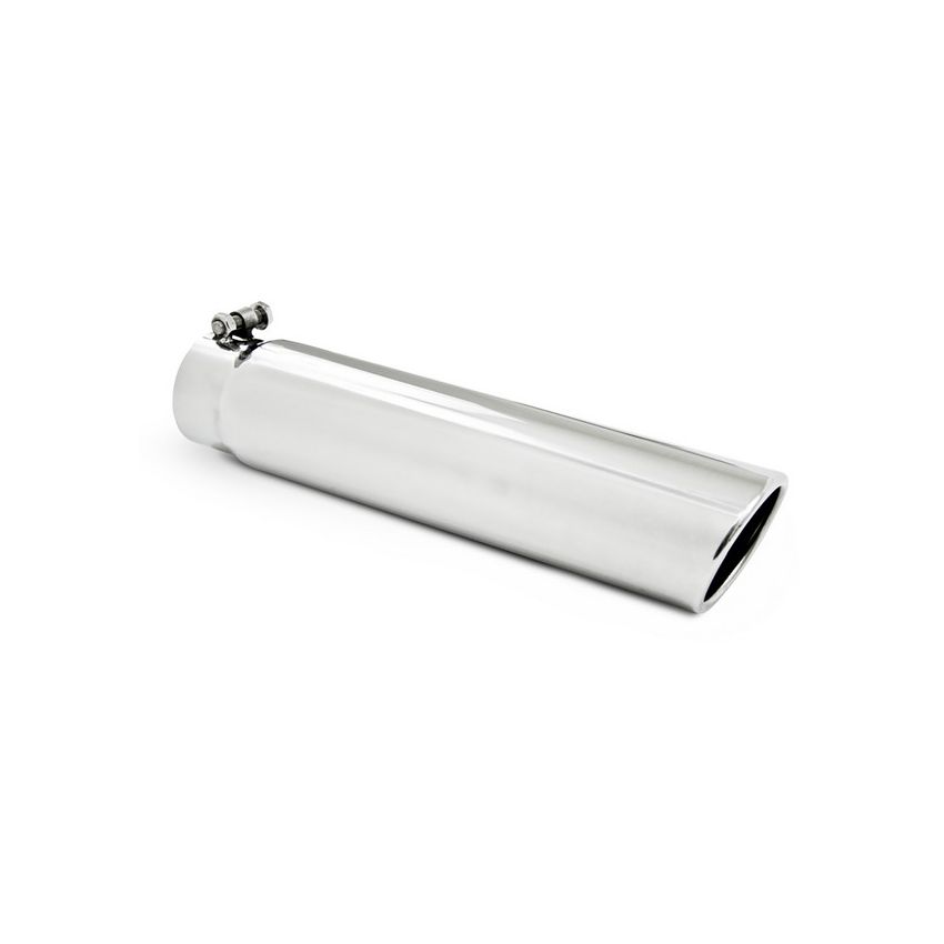 MBRP Exhaust T5143 3.5in. OD; 3in. inlet; Angled Cut Rolled End; Clampless-no weld; T304.
