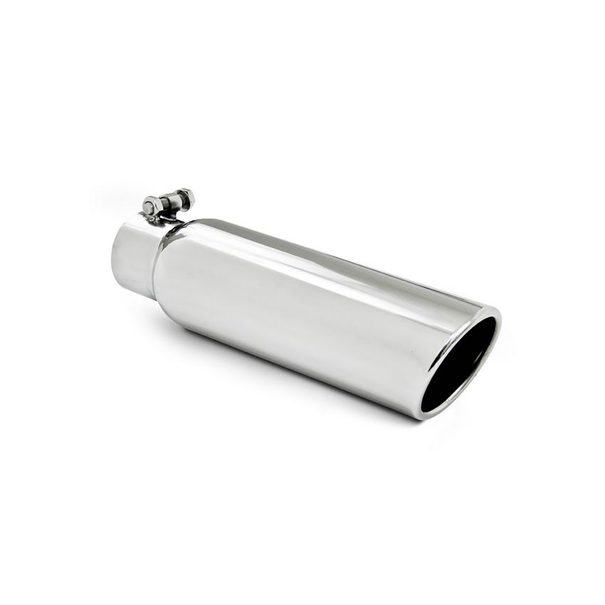 MBRP Exhaust T5148 3.5in. OD; 2.5in. inlet; 12in. in length; Angled Cut Rolled End; T304.