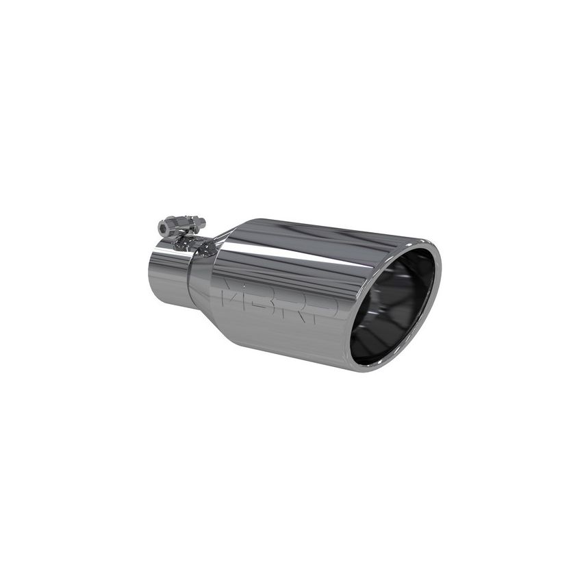 MBRP Exhaust T5160 Tip; 4 1/2in. O.D.; SW Angle Rolled End; 2 1/2in. inlet 11in. in length; T304.