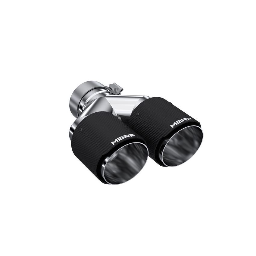 MBRP Exhaust T5183CF Tip; 4in. O.D Out; 3in. ID; Dual Wall; CF T304