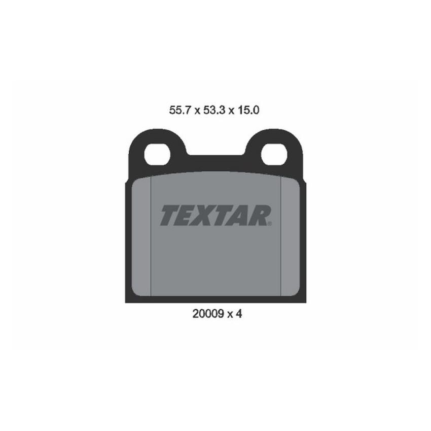 TEXTAR 2000906 Brake Pad Set