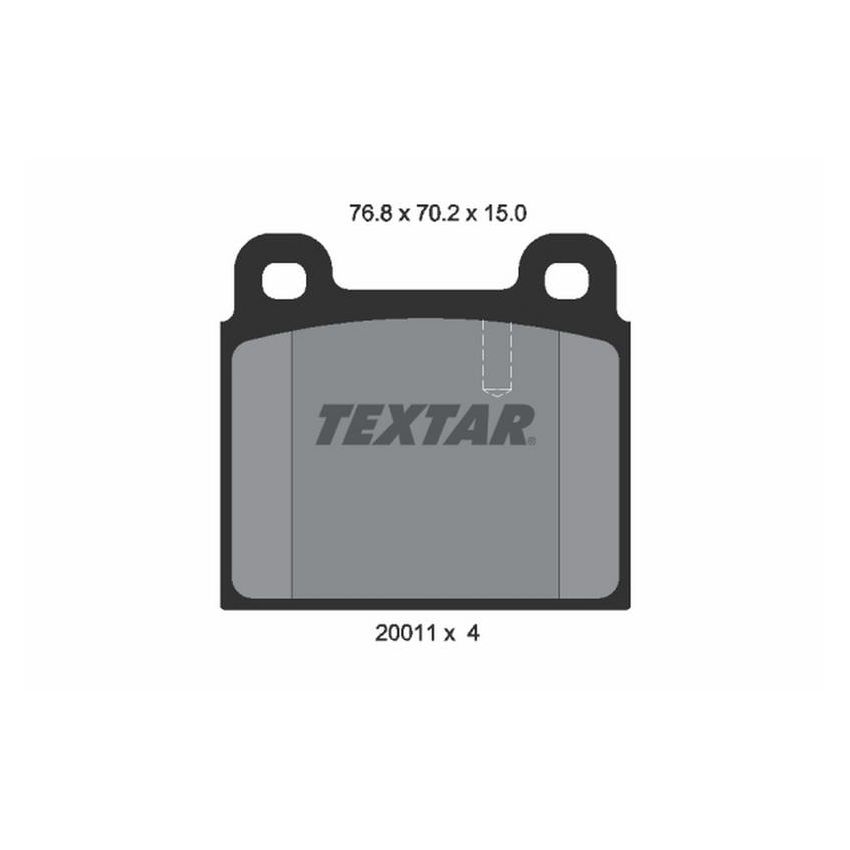 TEXTAR 2001102 Brake Pad Set