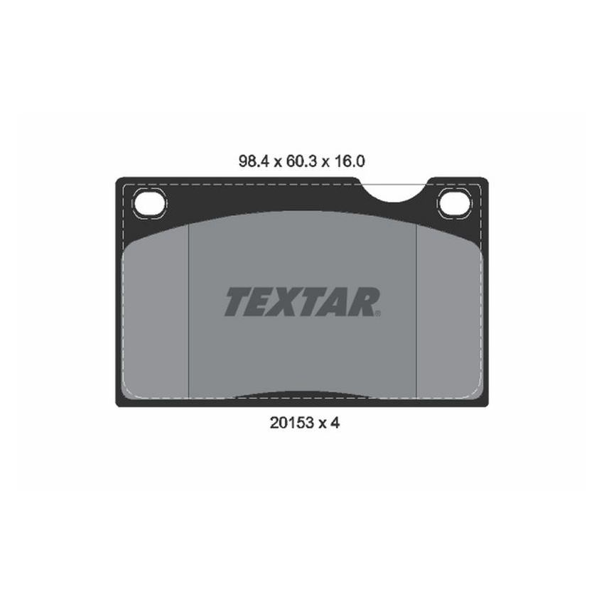 TEXTAR 2015302 Brake Pad Set