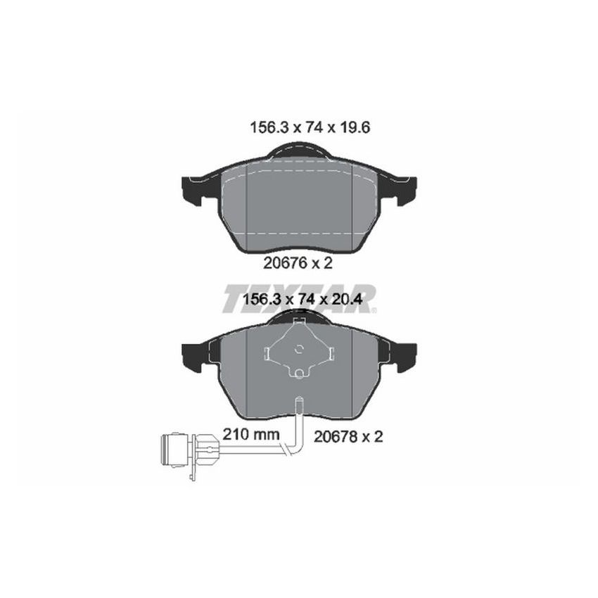 TEXTAR 2067602 Brake Pad Set