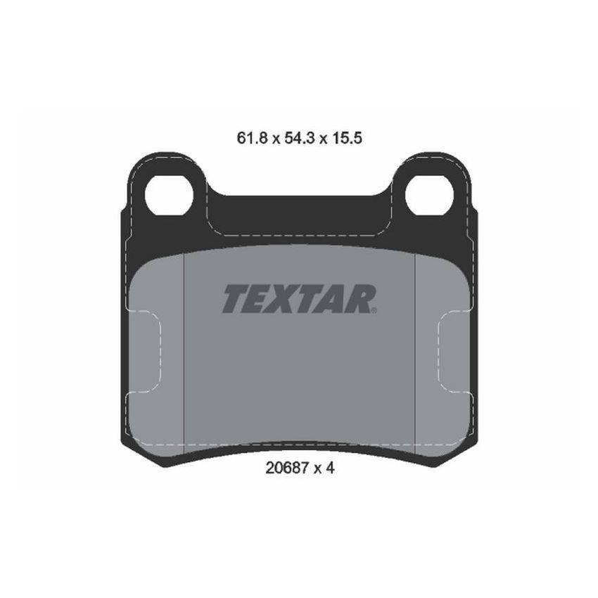 TEXTAR 2068701 Brake Pad Set