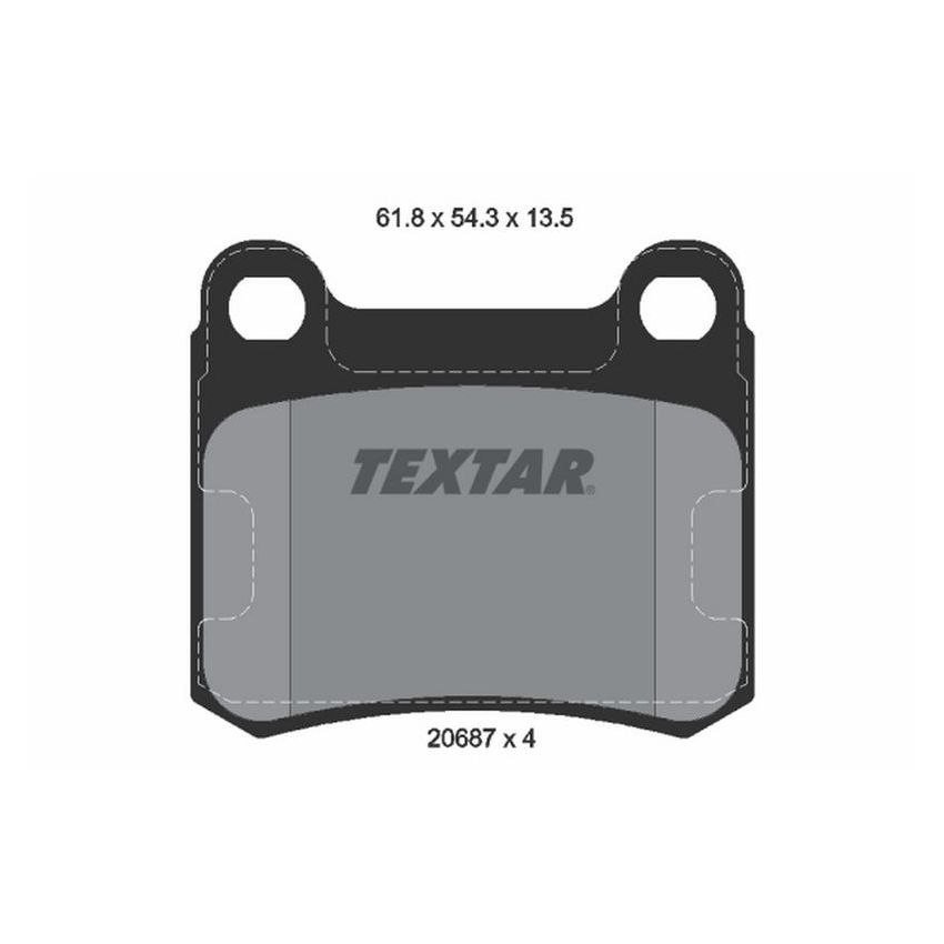 TEXTAR 2068703 Brake Pad Set