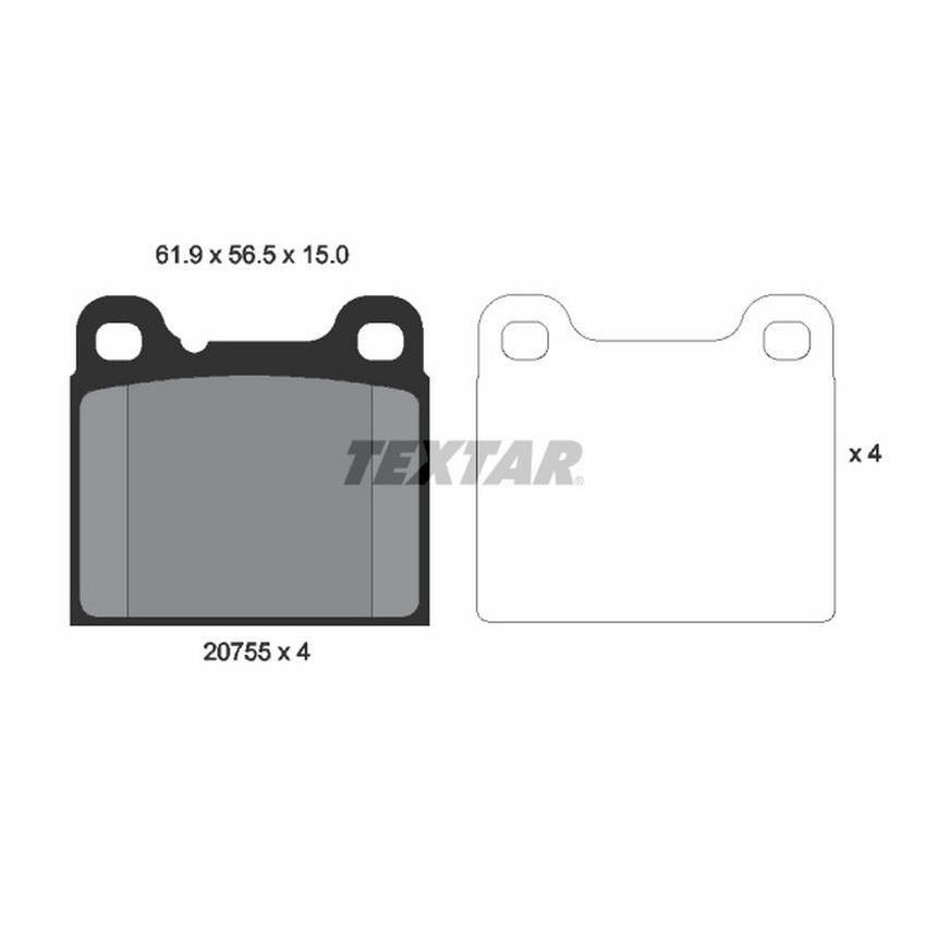 TEXTAR 2075506 Brake Pad Set