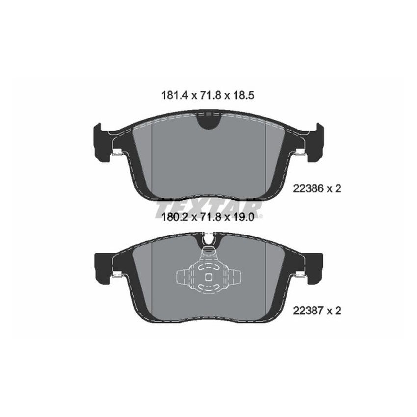 TEXTAR 2238601 Brake Pad Set