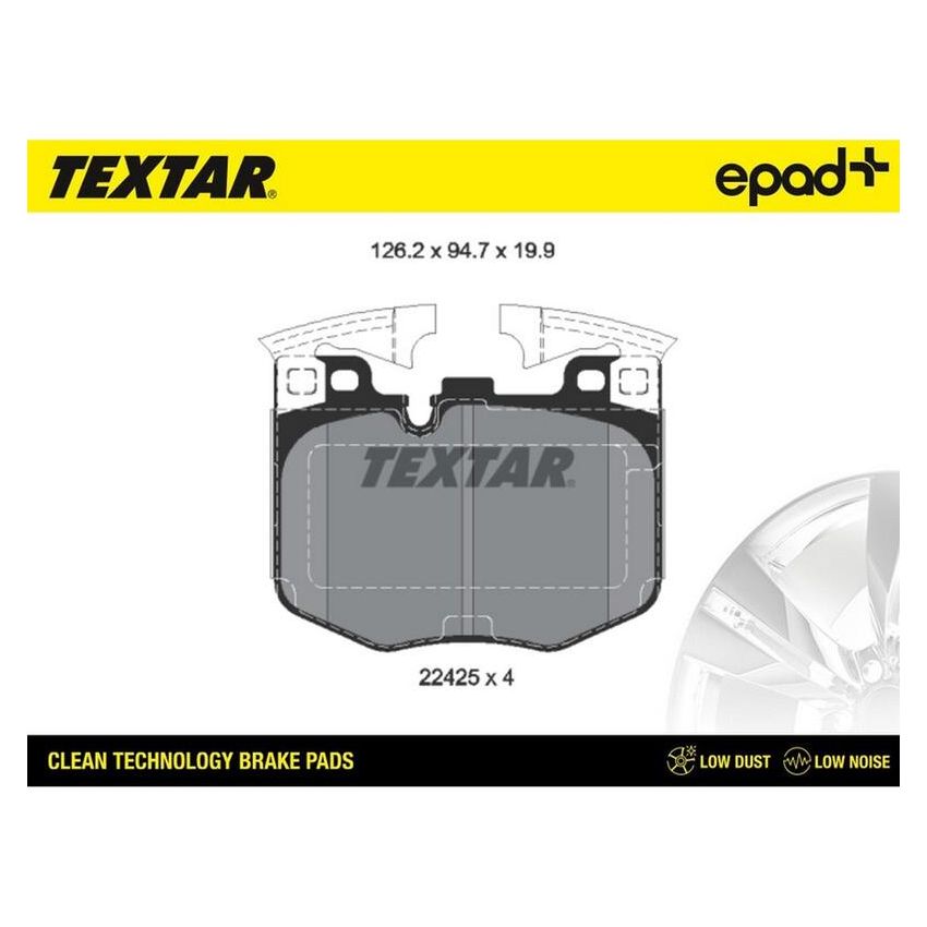 TEXTAR 2242501CP Brake Pad Set