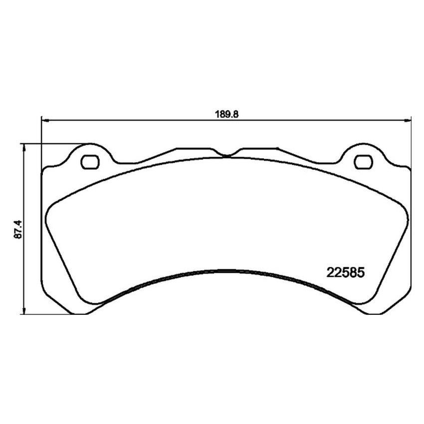 TEXTAR 2258501 Brake Pad Set