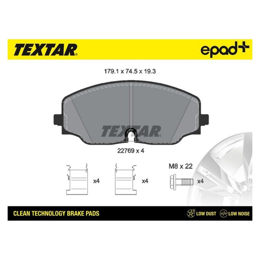 TEXTAR 2276901CP Brake Pad Set