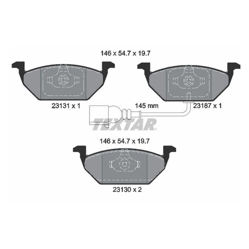 TEXTAR 2313101 Brake Pad Set