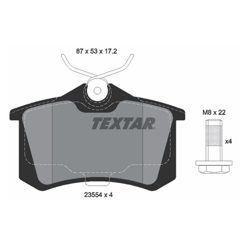 TEXTAR 2355402 Brake Pad Set