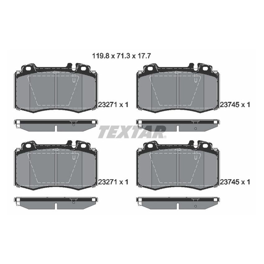 TEXTAR 2374502 Brake Pad Set
