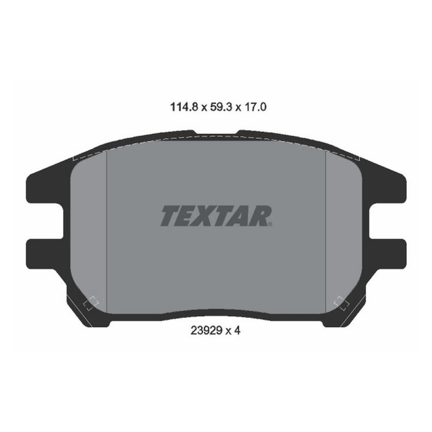 TEXTAR 2392901 Brake Pad Set