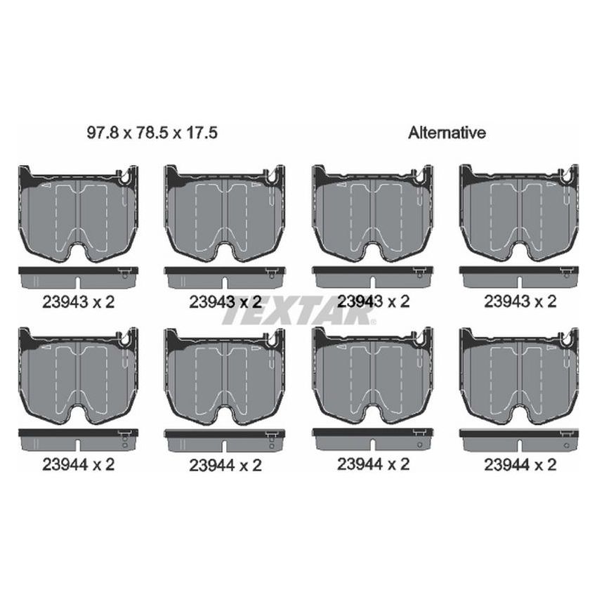TEXTAR 2394301 Brake Pad Set