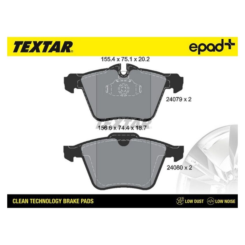 TEXTAR 2407903CP Brake Pad Set