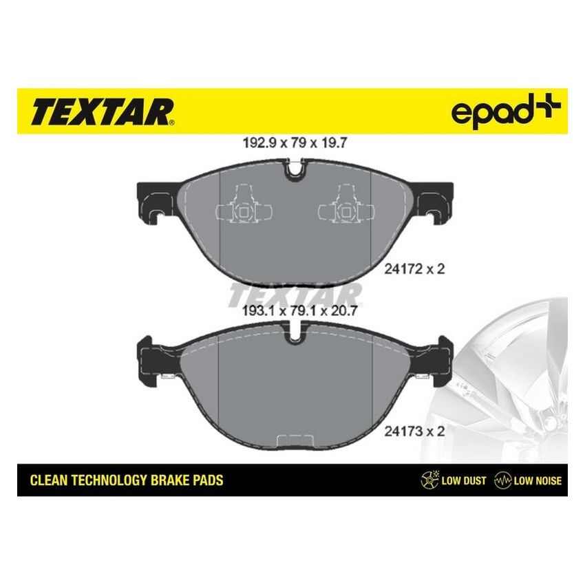 TEXTAR 2417201CP Brake Pad Set