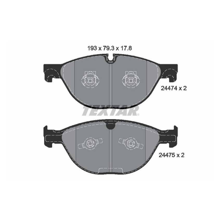 TEXTAR 2447401 Brake Pad Set