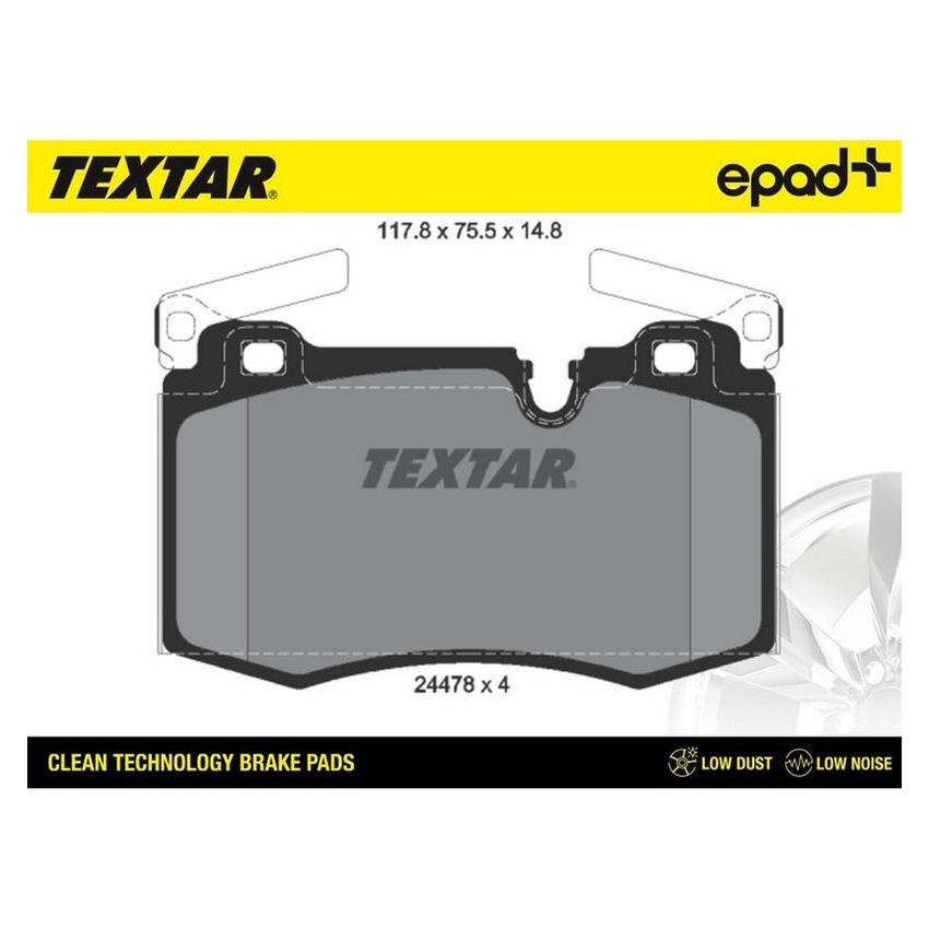 TEXTAR 2447801CP Brake Pad Set