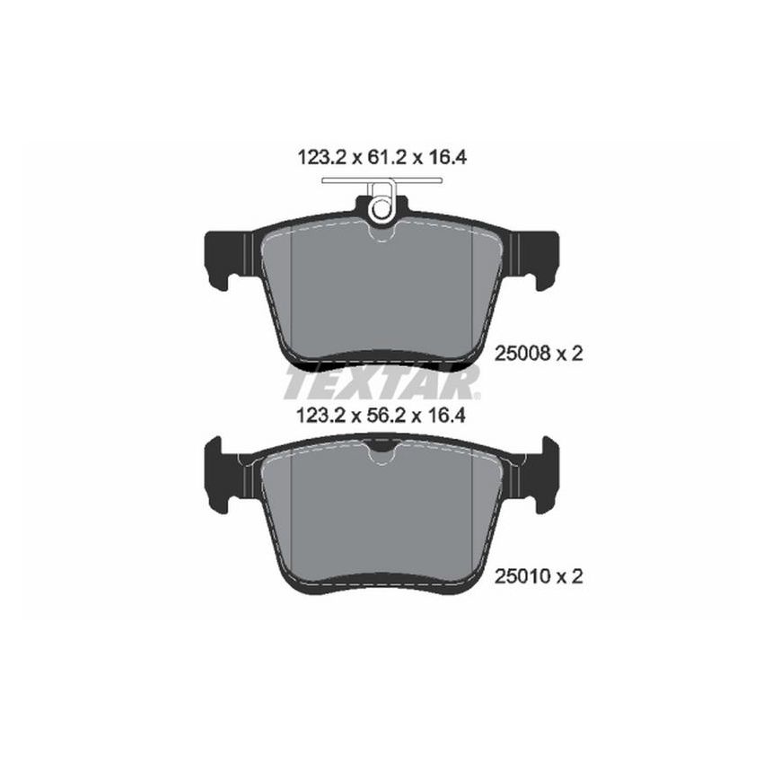 TEXTAR 2500801 Brake Pad Set