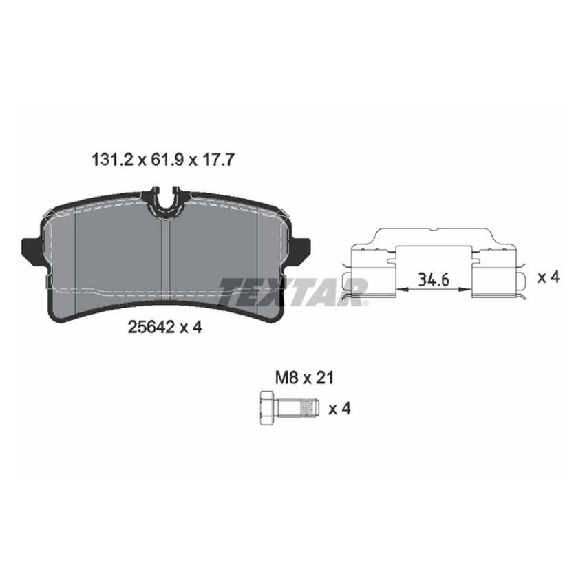 TEXTAR 2564203 Brake Pad Set